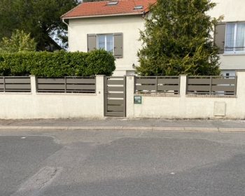Clôture de jardin en aluminium résistante et esthétique